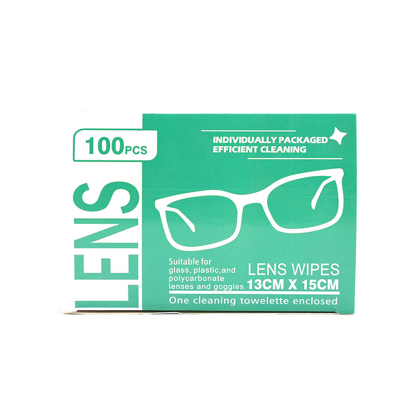 Lenços anti nevoeiros para lentes limpeza individual de limpeza molhada 100 pcs